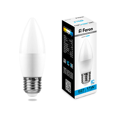 Лампа с/д FERON (9W) 230V E27 6400K, LB-770
