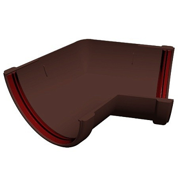 Угол желоба Коричневый универсальный ПВХ GL