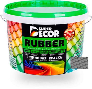 Краска резиновая SUPER DECOR №15 оргтехника 3 кг