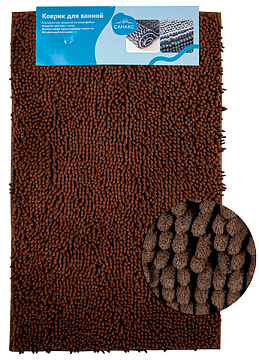 Коврик Санакс д/ванн Moss 50*80 коричневый 00411