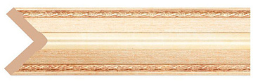 Интерьерный багет угол Матовое золото 25-933 (25*7)