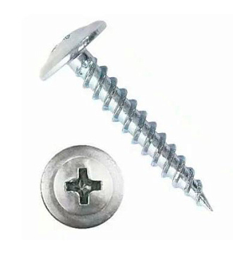 Саморез с прессшайбой оксидированный острый 4.2х32