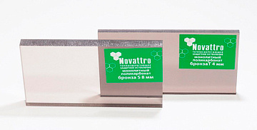 Монолитный поликарбонат  Бронза 2,05 х 3,05 х 4мм NOVATTRO GUARD