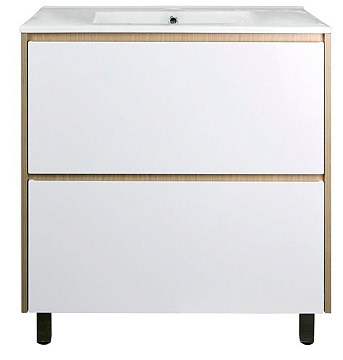 LORANTO STELLA-70/2Н Тумба ДУБ ДЫМЧАТЫЙ (720*810*470) с умывальником (LEON-7506-70)