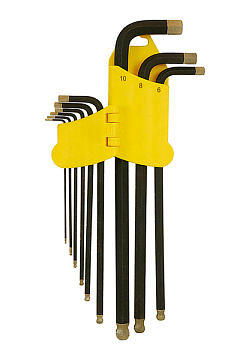 Ключи шестигранные супер-длин. 9шт (1.5-10мм) Hanskonner HK1045-04-9-XL