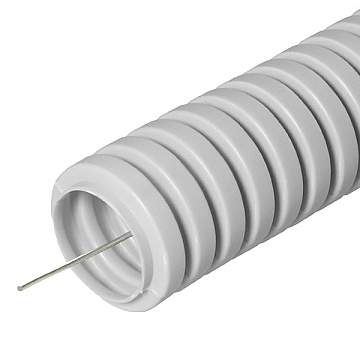 Гофротруба ПВХ серая d20мм (50м)