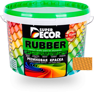 Краска резиновая SUPER DECOR №16  топленое молоко 6 кг
