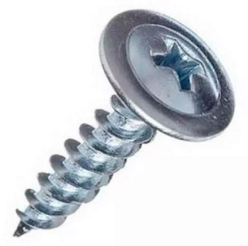 Саморез с прессшайбой оксидированный острый 4.2х14