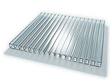 Сотовый Поликарбонат 10мм Прозрачный NOVATTRO 12000*2100