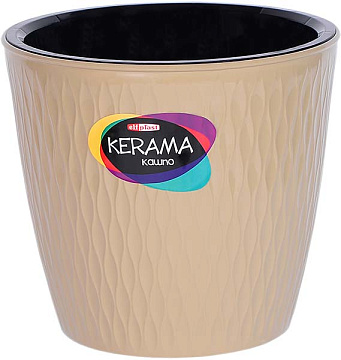 Кашпо Керама 8,5л т.беж..Эльф 497