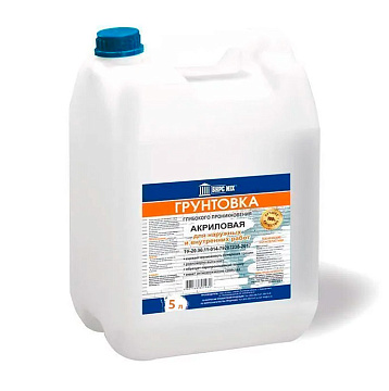 Грунтовка ГЛУБОКОГО ПРОНИКНОВЕНИЯ 5л БИРС MIХ