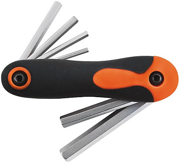 Ключи HEX FIT складные профи 8шт 64182