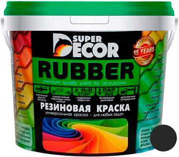 Краска резиновая SUPER DECOR №12 карибская ночь  1 кг