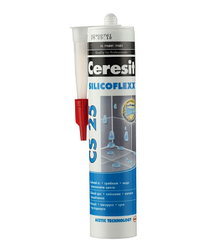 Затирка силикон. CERESIT CS25 Графит (16) 280мл