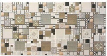 Листовая панель ПВХ Мозаика модерн оливковый №МО2