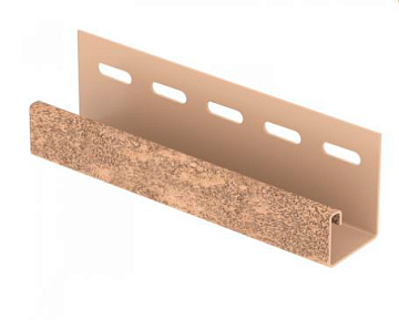 J профиль Кирпич Бежевый Ю-Пласт 3.05м