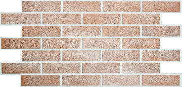 Листовая панель ПВХ Декокам Кирпич каминный 2к (уп.- 30 шт.)