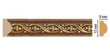 Интерьерный багет 130-3 (15*8)
