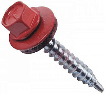 4,8х35 RAL 3009 Темно-красный саморез кров.(200)