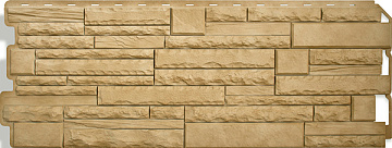 Фасадная панель Камень Скалистый Песчанный ЭКО Альта Профиль