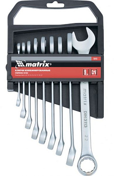 Набор ключей 6-22мм 9шт MATRIX 15410