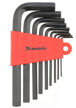 Ключи имбусовые HEX 1,5-10мм 9шт Matrix 11226
