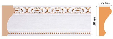 Интерьерный багет Decomaster 151-118 50*22*2400