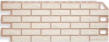 Фасадная панель Кирпич Белый Альта Профиль