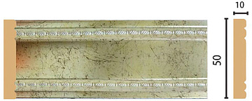 Интерьерный багет 5М5-G (20шт.) VITA-ART