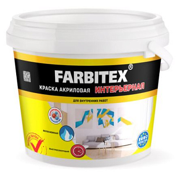 Краска интерьерная 13кг Фарбитекс