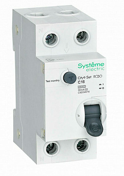 АВДТ ВА С16А 1P 4.5kA 230В Systeme C9D34616