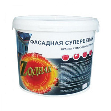 Краска фасадная 7кг Зодиак