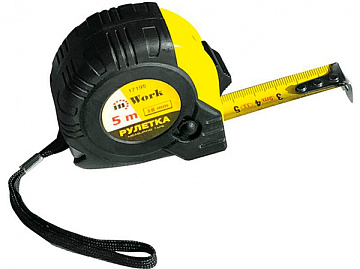 Рулетка Autostop 3м х 16мм магнит. InWork 17163
