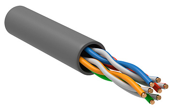 LAN-кабель витая пара U/UTP-Cu ЭРА Кабель витая пара U/UTP 4x2x24 AWG Cat5e CU PVC 305м Б0044429