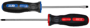 Отвертка FIT CrV PH1 4*100мм магн. 55104