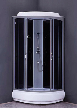 Душевая кабина LORANTO CS-6690-25 G 90*90*215 темное стекло, средний поддон 25см