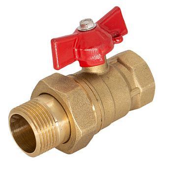 Кран шар. для воды 3/4" с накид. гайкой бабочка ОПТИМА