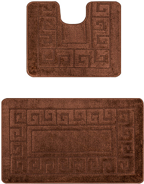 Набор ETHNIC  д/ванн 50*80+50*40 PS 2518 BROWN