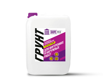 Грунт глубокого проникновения антисептик для внутр и наруж работ 5л БИРС MIХ (96)