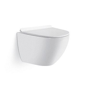 Унитаз подвесной SOLE "PANDORA" БЕЗОБОДКОВЫЙ сиденье МИКРОЛИФТ