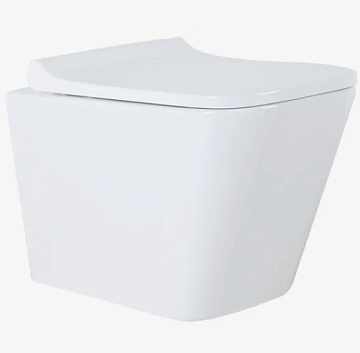 Унитаз подвесной AZARIO "TERAMO" сиденье ДЮРОПЛАСТ МИКРОЛИФТ (AZ-0052)