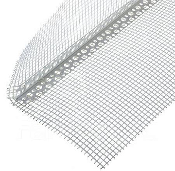 Угол ПВХ 10*15* 3м штукатур.защитный с сеткой ИДЕАЛ