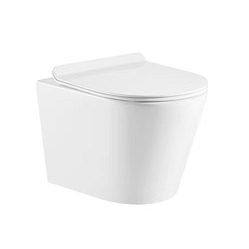 Унитаз подвесной AZARIO "VENTO" БЕЗОБОДКОВЫЙ сиденье ДЮРОПЛАСТ МИКРОЛИФТ (AZ-2001)