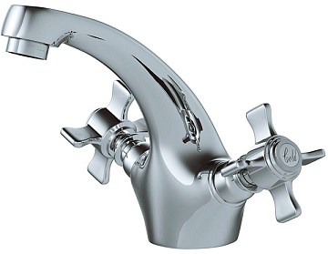 Смеситель ЛАТУНЬ для умывальника 1/2 кер. MIXLINE ML30-04 "Classic"