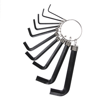 Ключи шестигранные FIT 2-10мм 8шт на кольце 64164