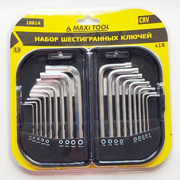 Ключи имбусовые HEX + Torx MaxiTool 18814