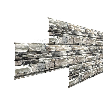 Сайдинг L брус-15х240 (ECOSTEEL-01-Белый Камень ПР-0,5)