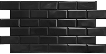 Панель ПВХ Грейс Блок черный /PVC Panel Black unit 962х484 мм / СНЯТО
