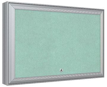 Люк ревизионный D Ceramo Base 200х300 скрыт.монтаж съемный алюминий EVECS