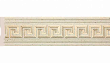 Интерьерный багет Бордюр 80-3 Меандр. цвет Патина  Эрмитаж 2,5м